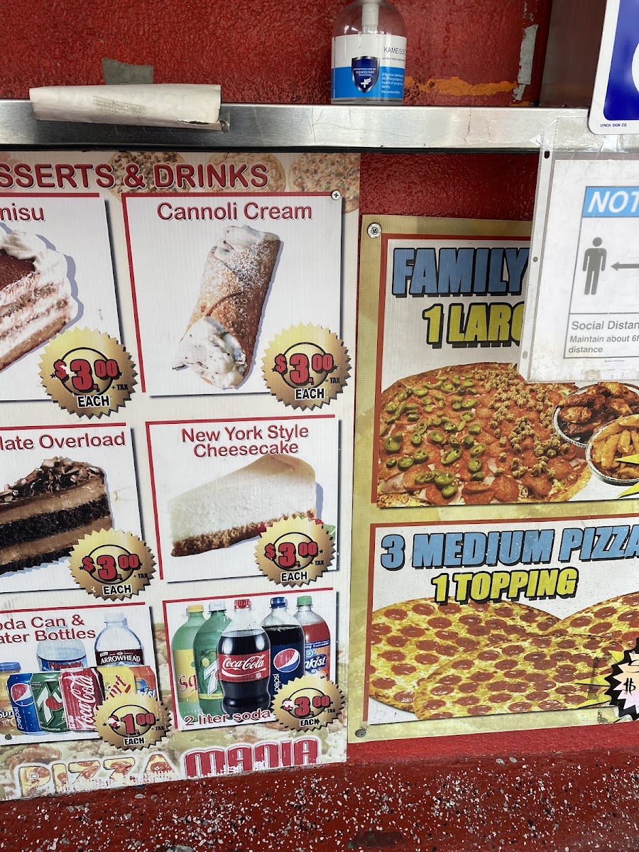 Menu Pizzamania La-6