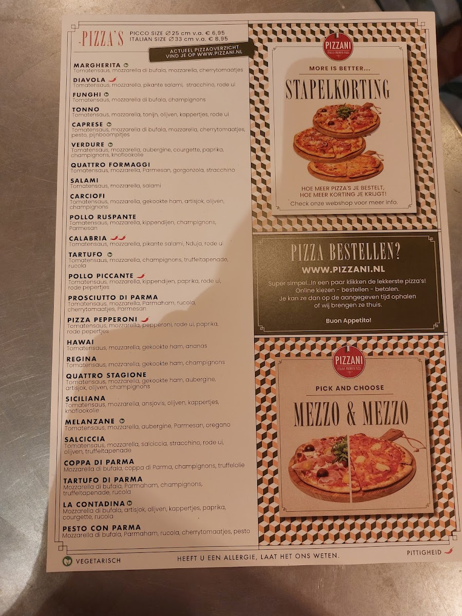Menu Pizzani Eindhoven-1