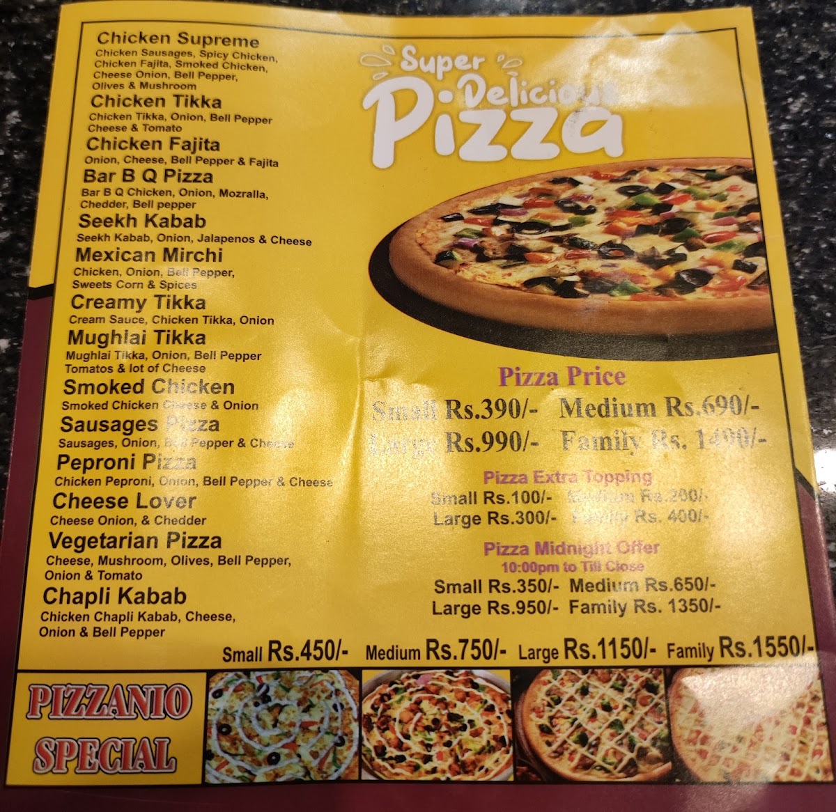 Menu Pizzanio Chenab Nagar-4