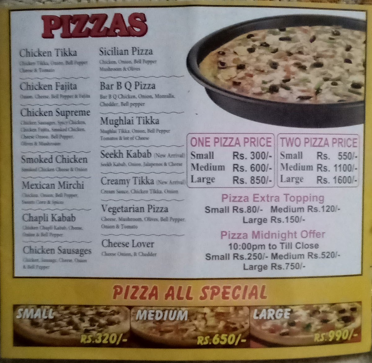 Menu Pizzanio Chenab Nagar-8