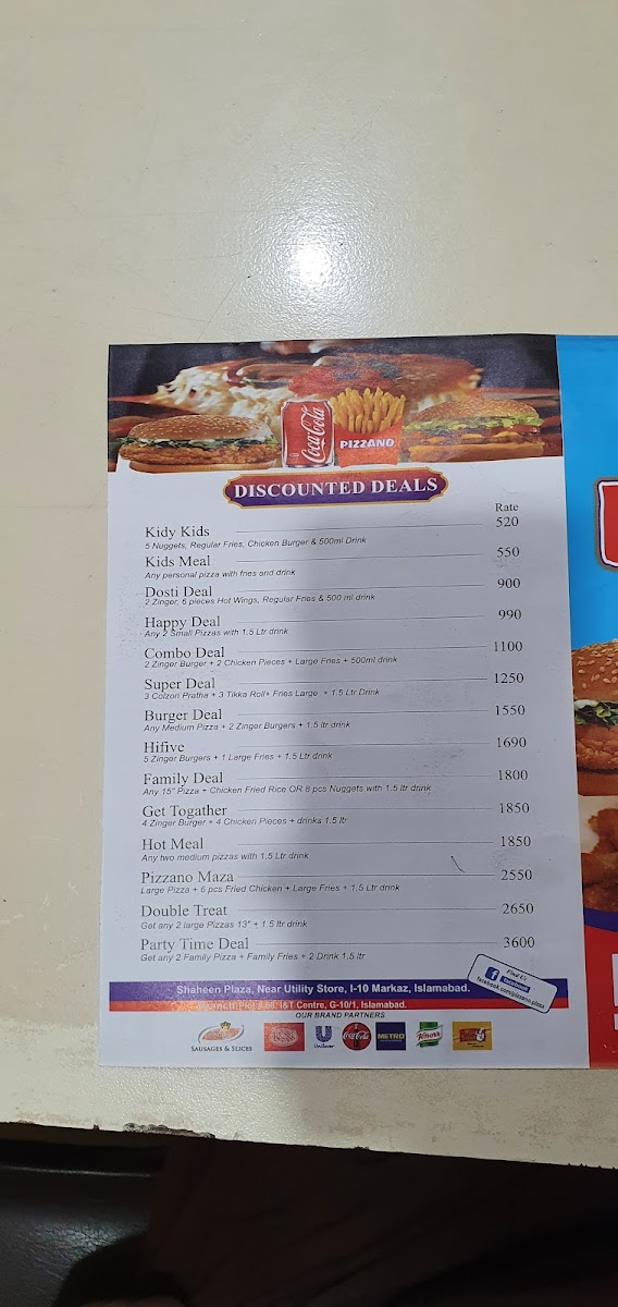 Menu Pizzano - (I-10 Markaz)-10