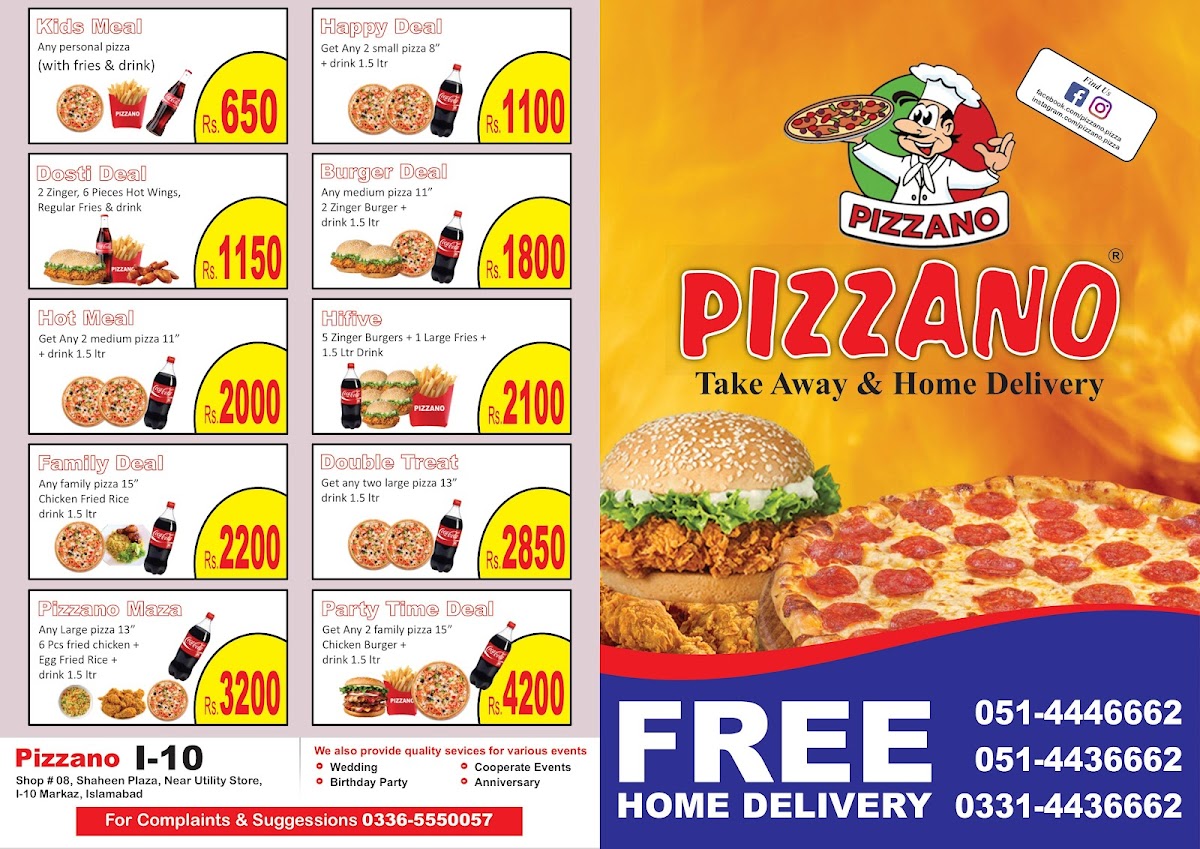 Menu Pizzano - (I-10 Markaz)-3