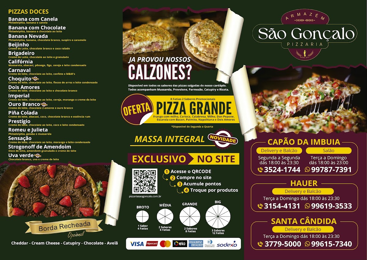 Menu Pizzaria Armazém São Gonçalo Santa Cândida-1