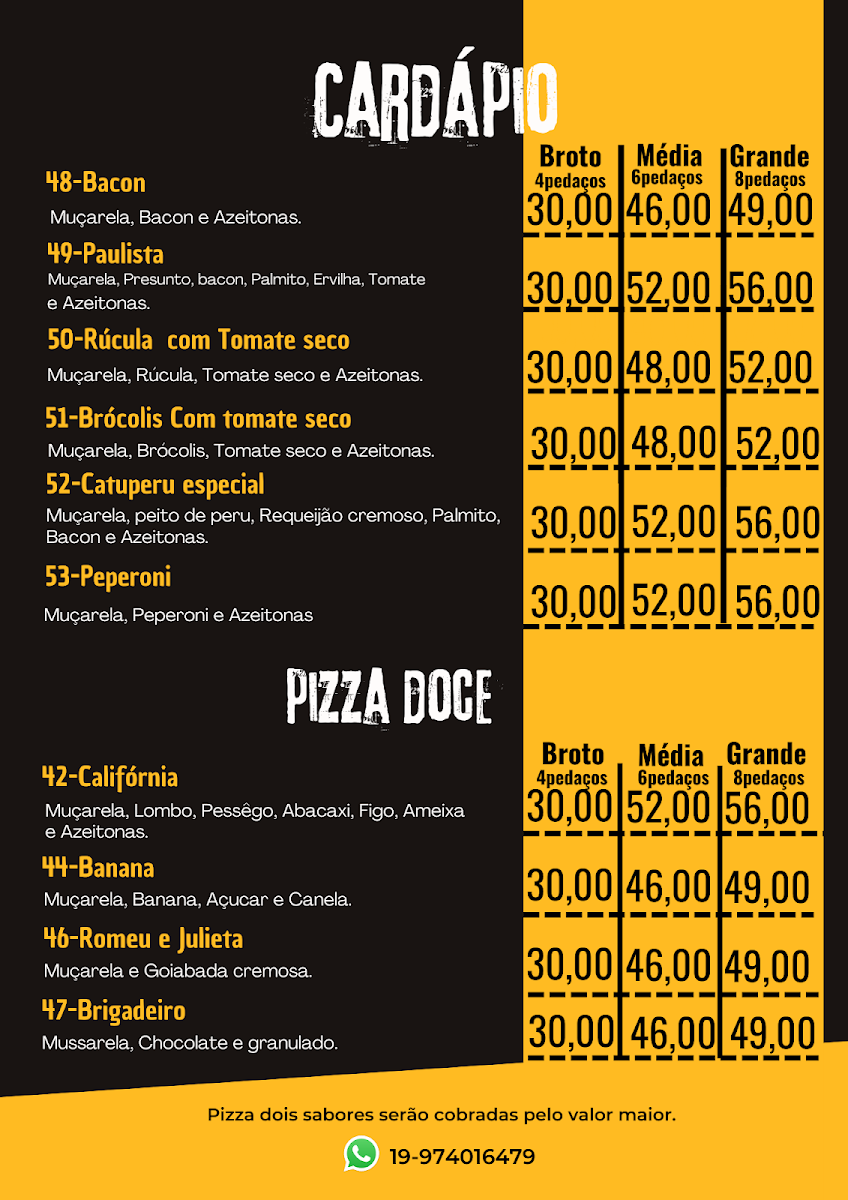 Menu Pizzaria Capricho Campinas-10