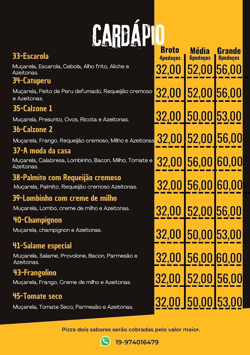 Menu Pizzaria Capricho Campinas-2