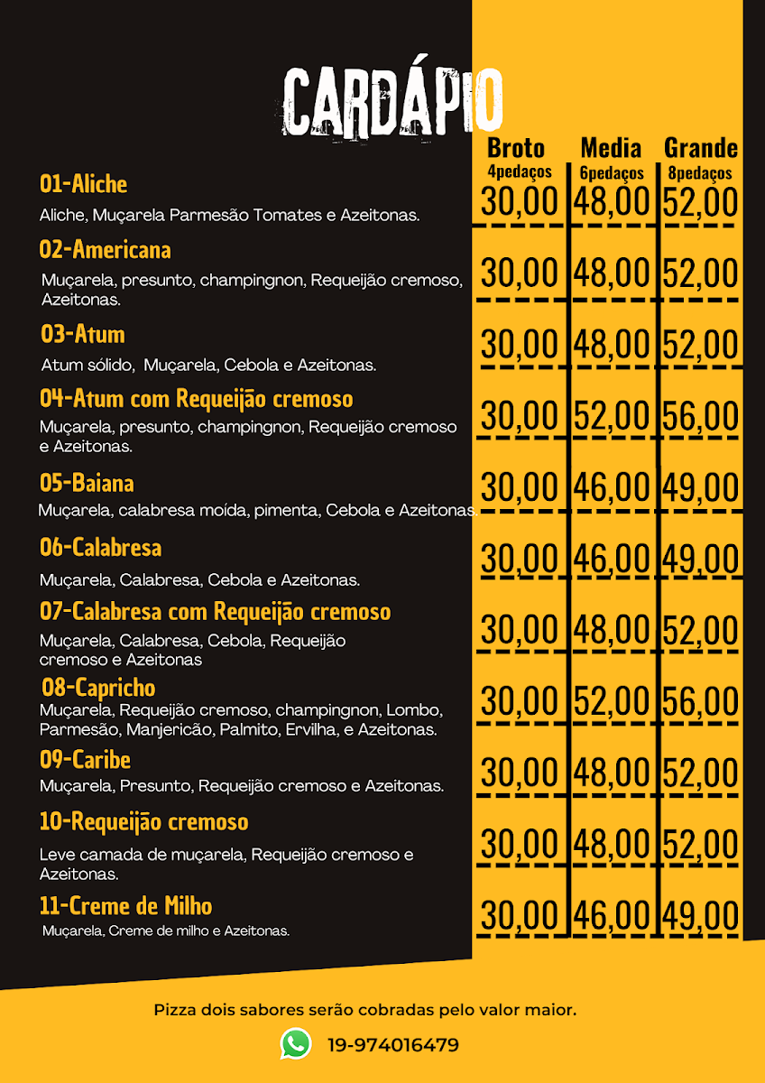 Menu Pizzaria Capricho Campinas-7