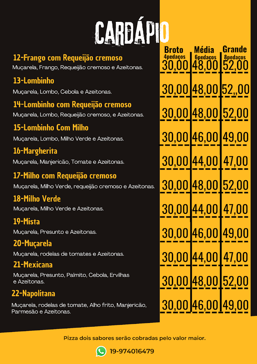 Menu Pizzaria Capricho Campinas-8