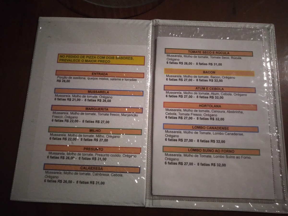 Menu Pizzaria D'enrico-1