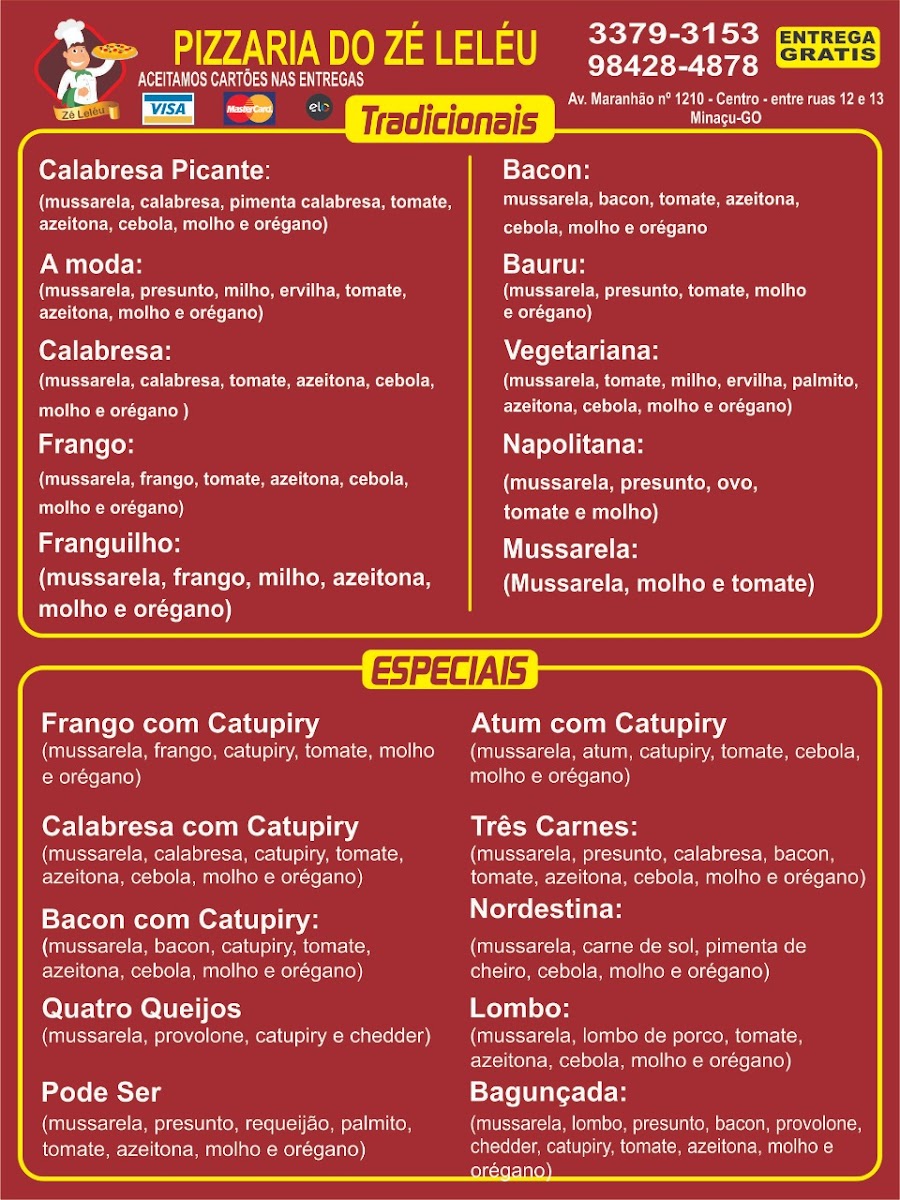 Menu Pizzaria Do Zé Leleu-1