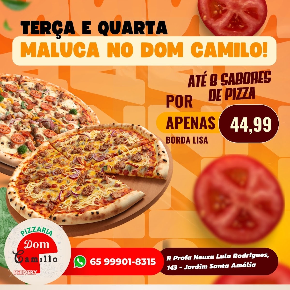 Menu Pizzaria Dom Camillo-1