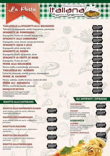 Menu Pizzaria E Gastronomia Italiana-2