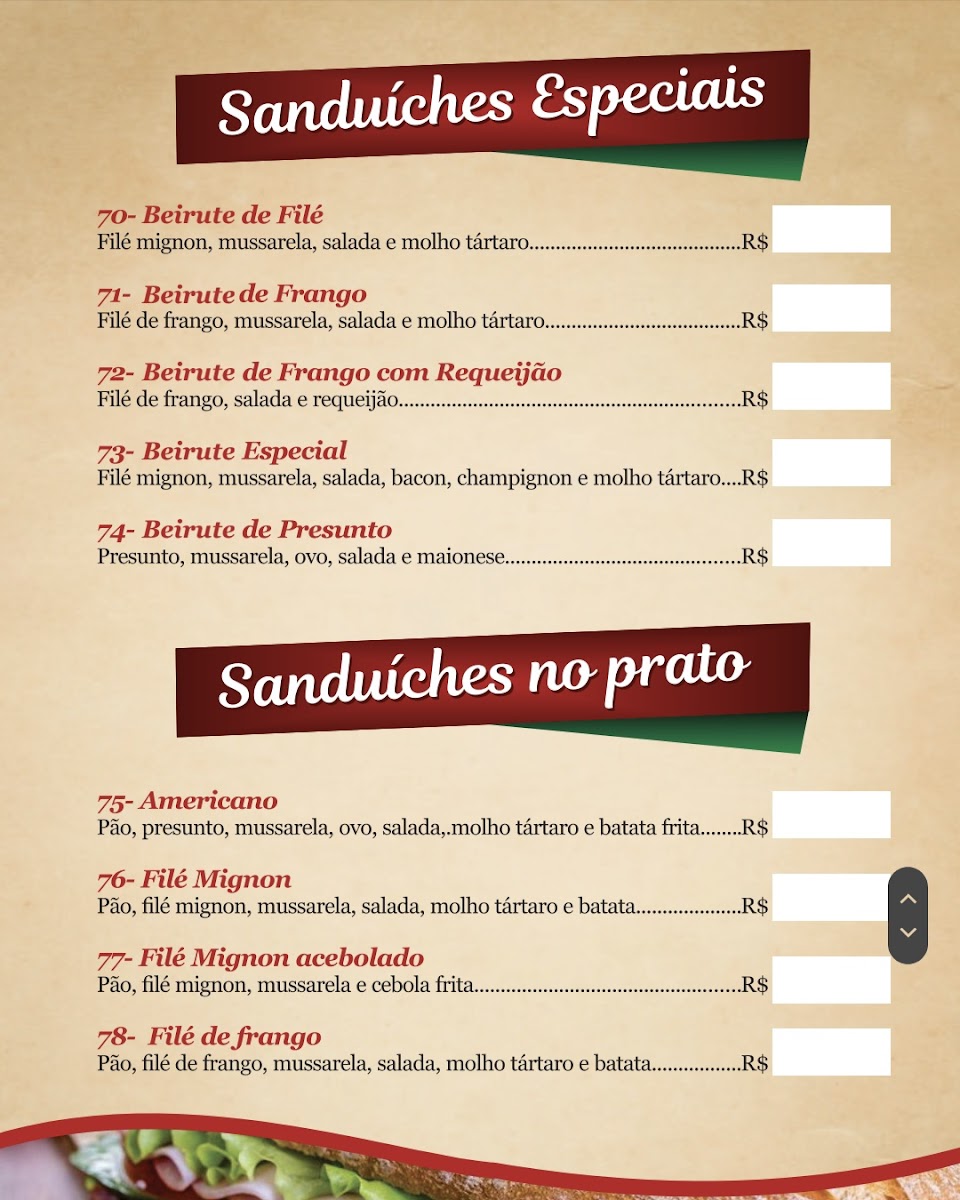 Menu Pizzaria E Restaurante Cambuí-1