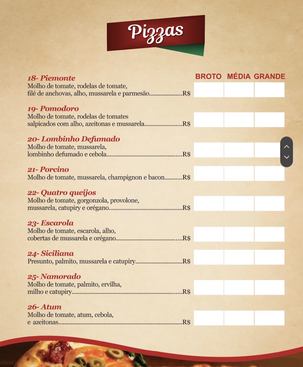 Menu Pizzaria E Restaurante Cambuí-6