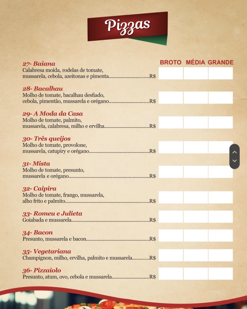 Menu Pizzaria E Restaurante Cambuí-9
