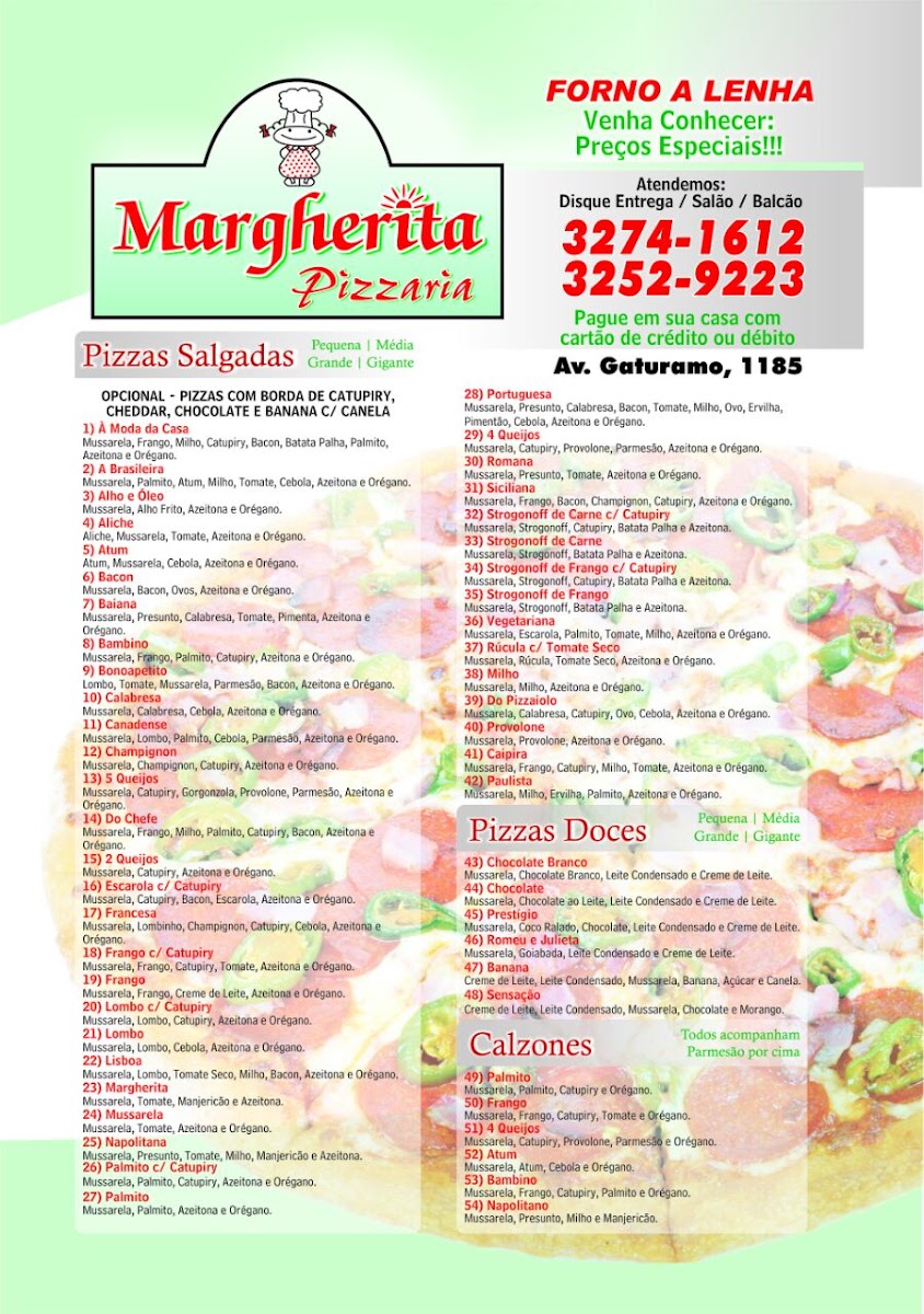 Menu Pizzaria Margherita-1