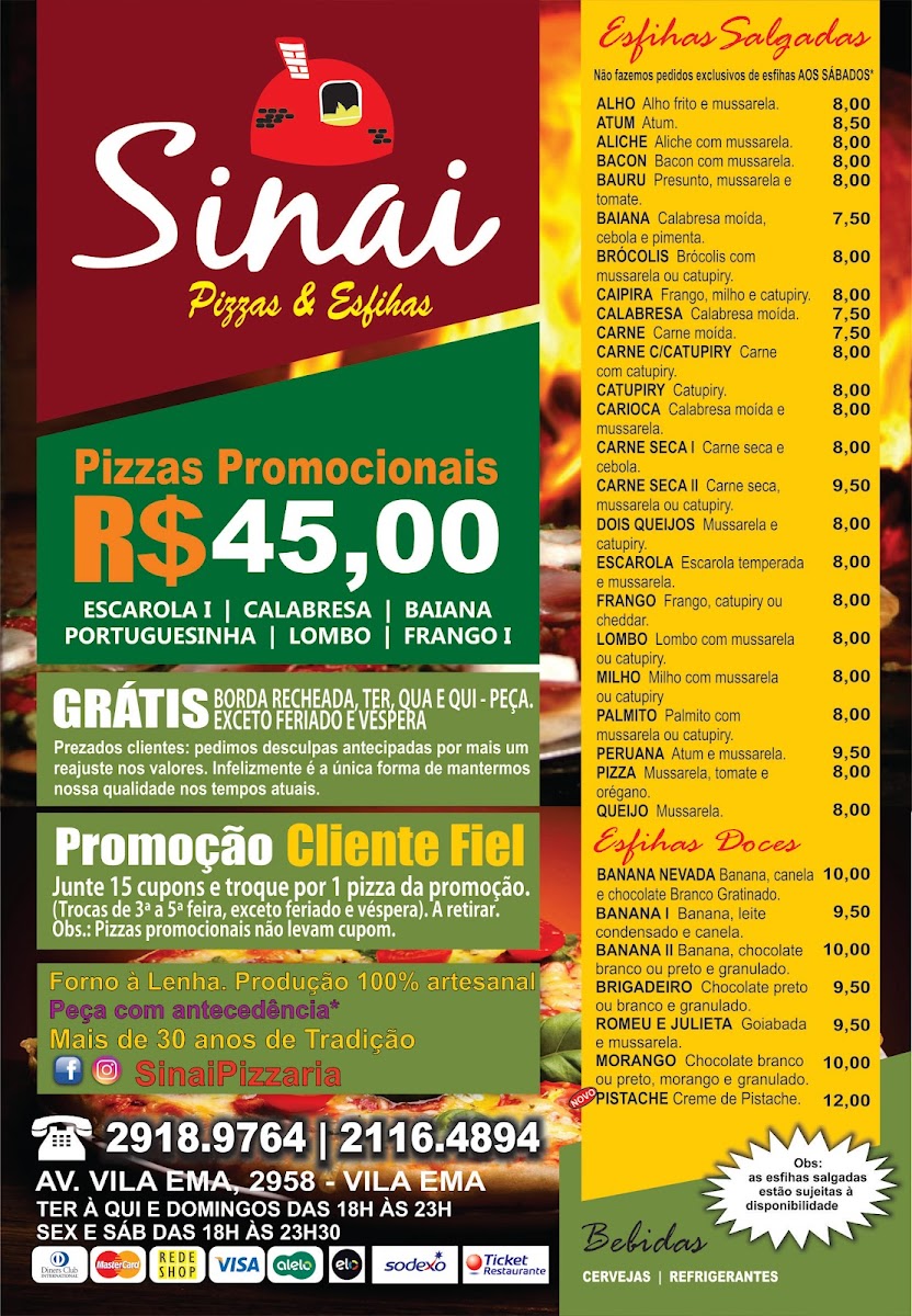 Menu Pizzaria Sinai-2