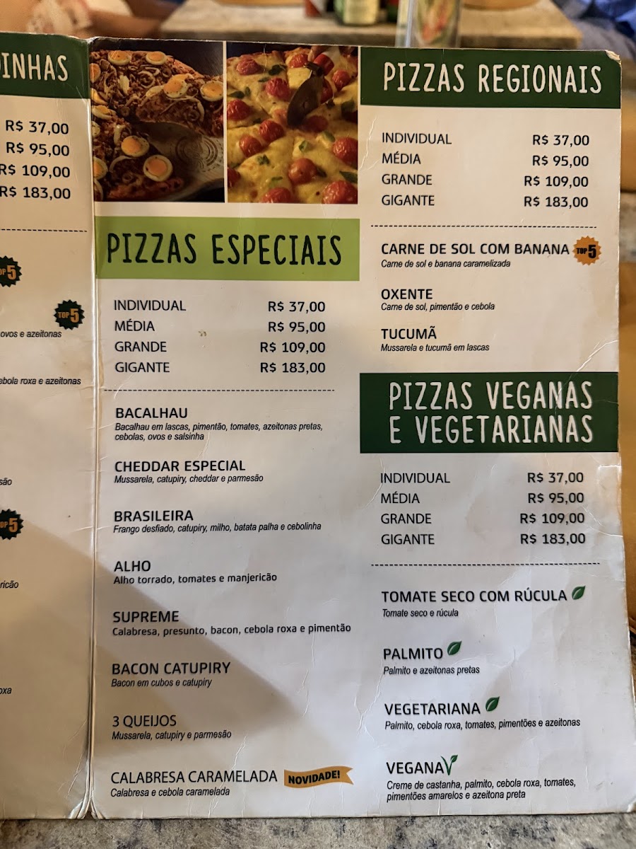 Menu Pizzaria Splash Pizza - Centro-1