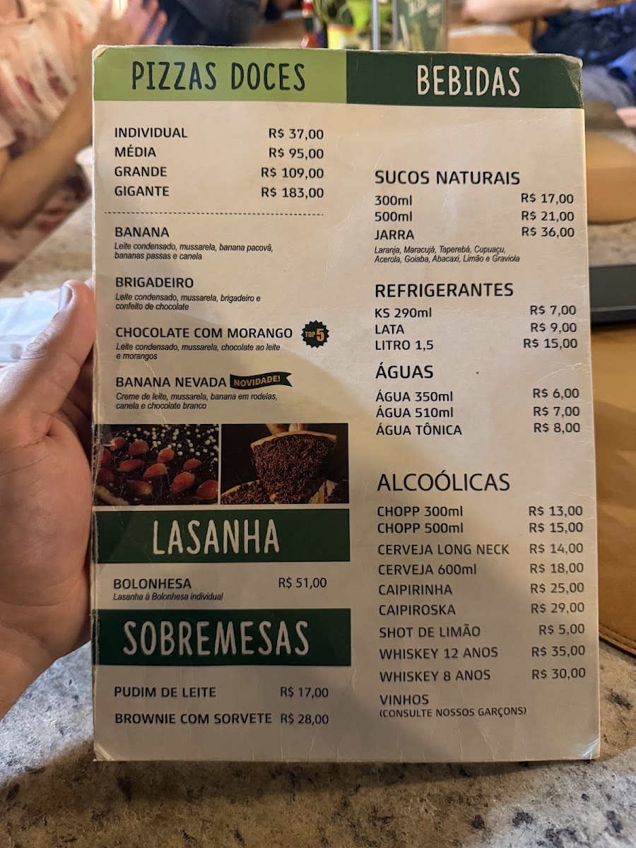 Menu Pizzaria Splash Pizza - Centro-2