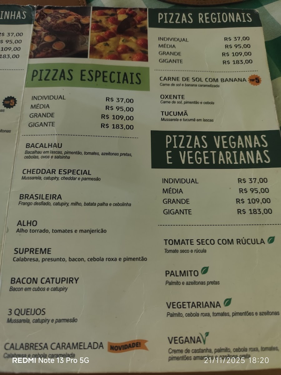 Menu Pizzaria Splash Pizza - Centro-4