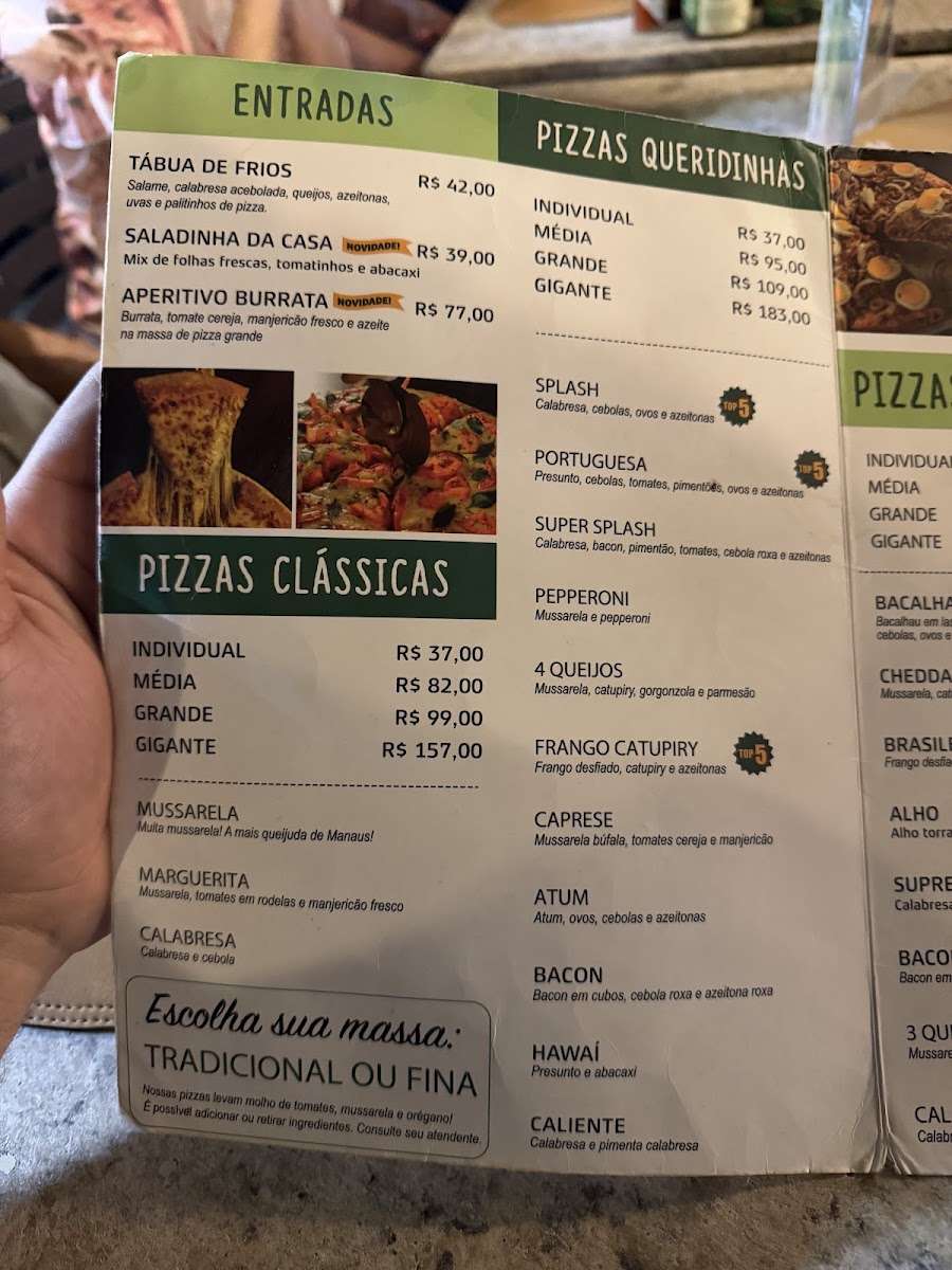 Menu Pizzaria Splash Pizza - Centro-6