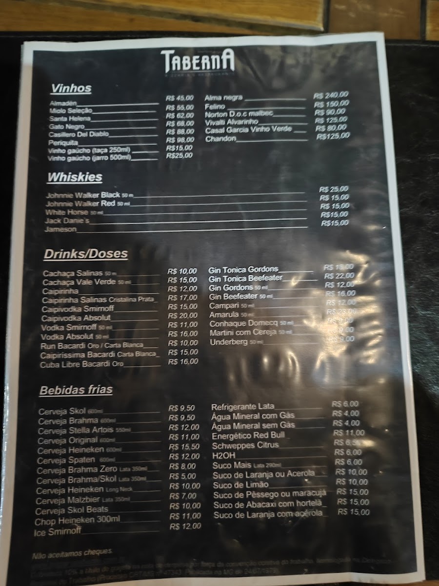 Menu Pizzaria Taberna-2