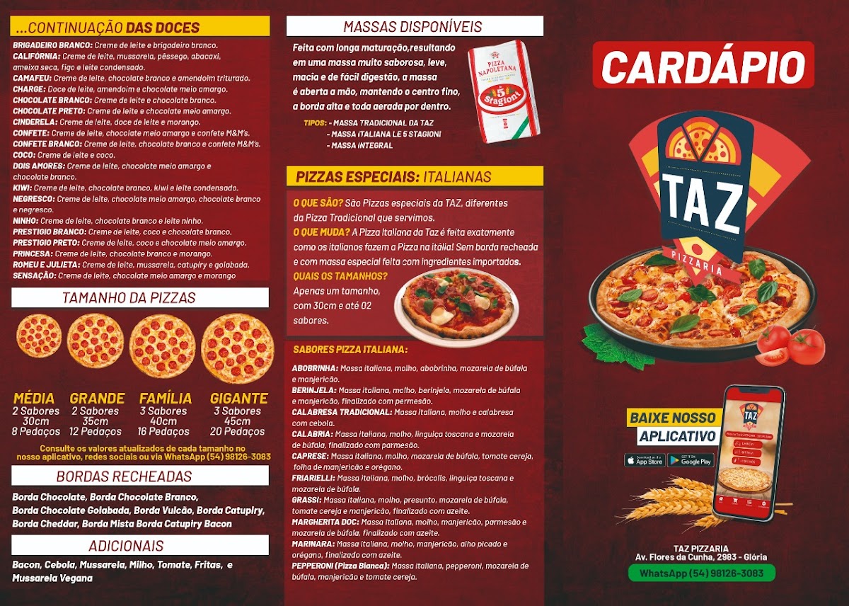 Menu Pizzaria Taz Delivery-2