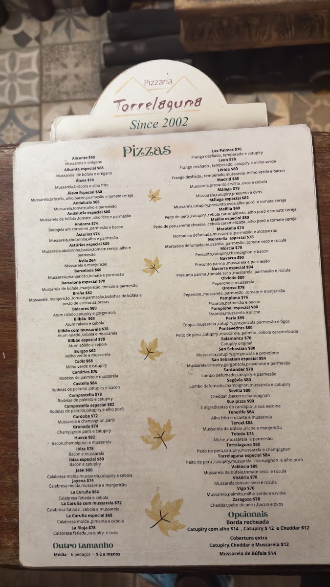 Menu Pizzaria Torrelaguna-1
