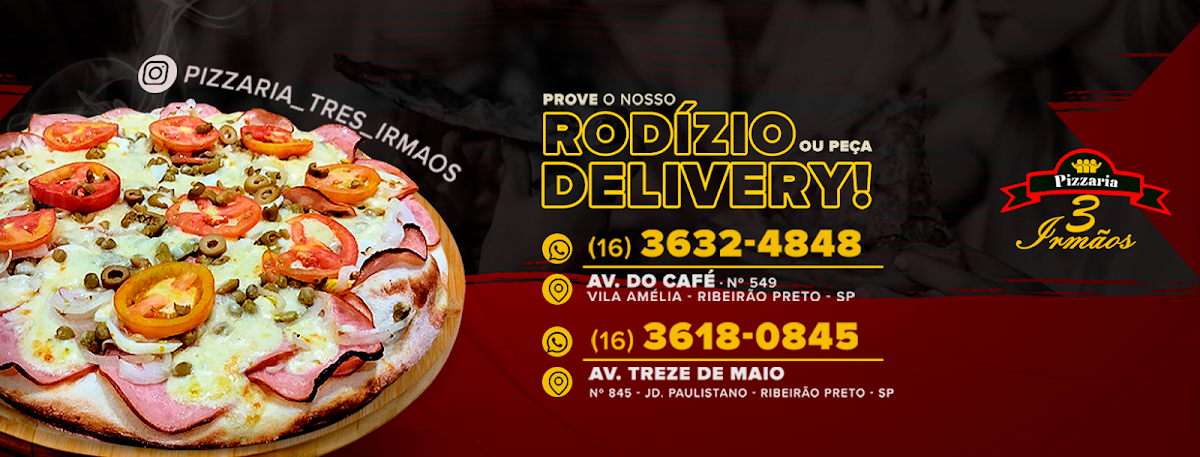 Menu Pizzaria Três Irmãos - Av. Do Café Famoso Rodízio De Pizzas-1