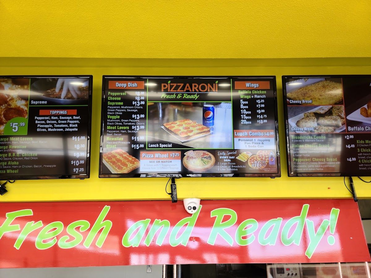 Menu Pizzaroni Pizza - Huntington Park, Ca-7