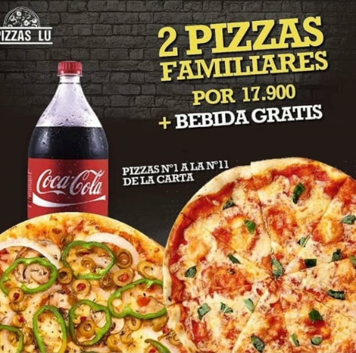 Menu Pizzas Lu Pizzería Delivery-1