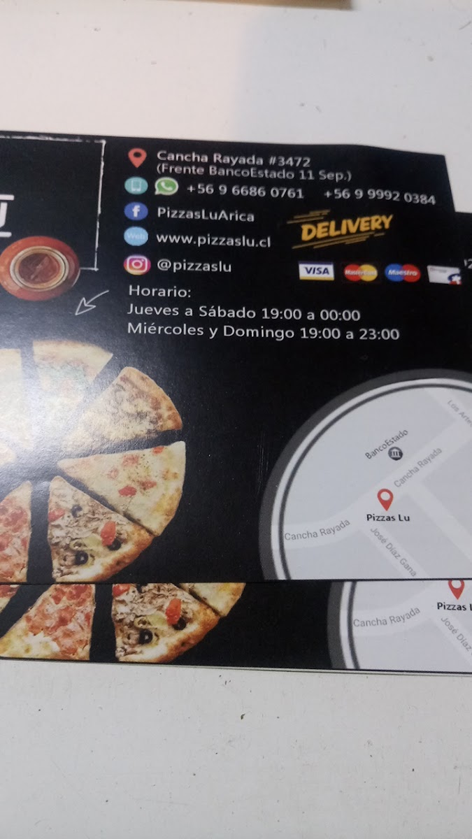 Menu Pizzas Lu Pizzería Delivery-2