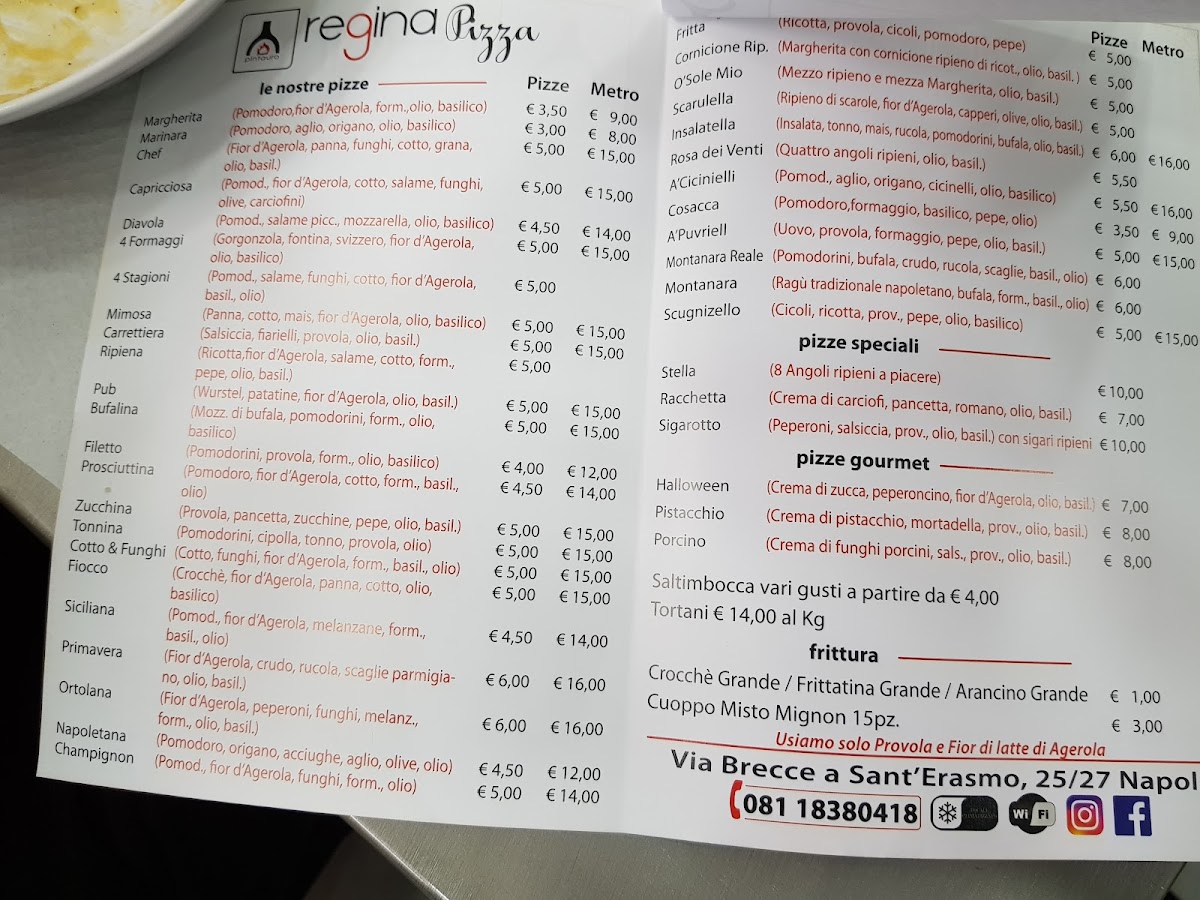 Menu Pizzeria 081 Fratelli Doriano-1