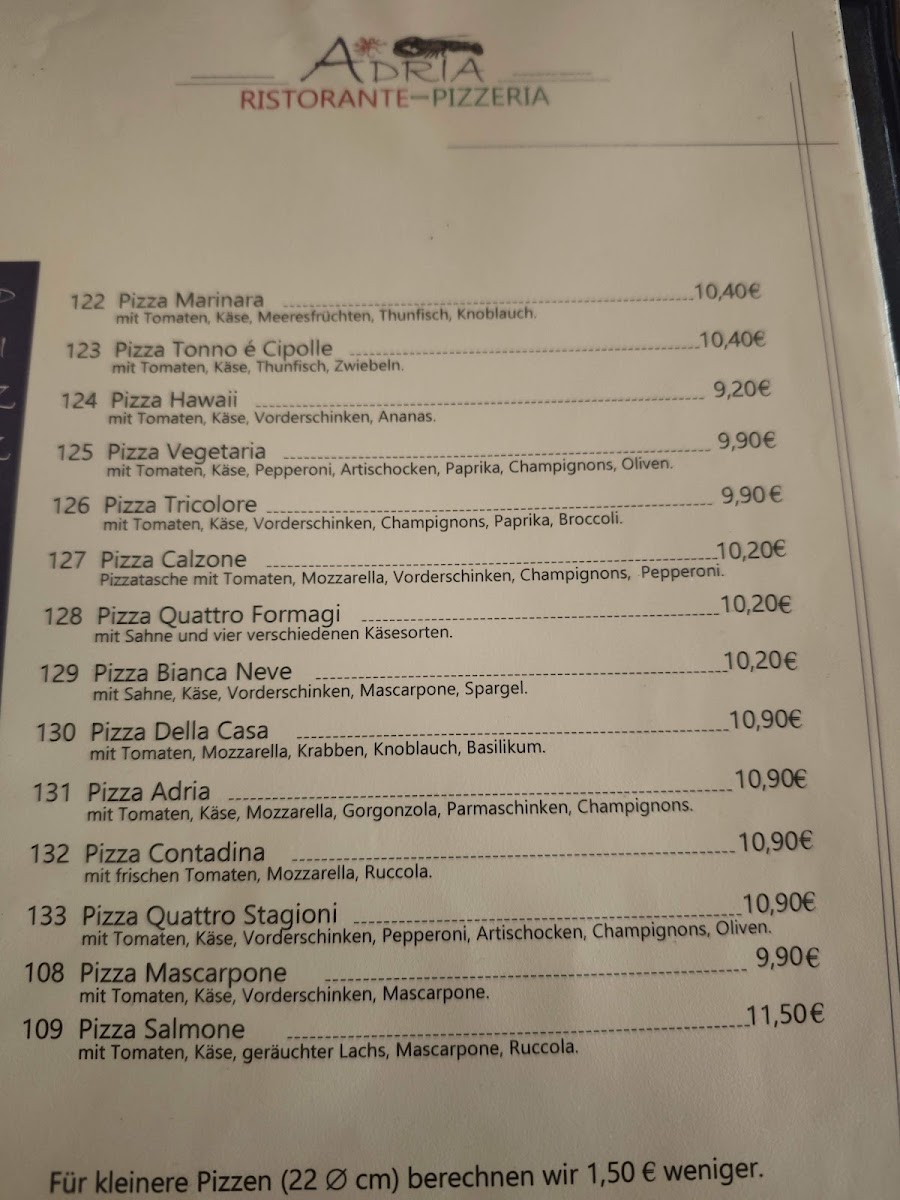 Menu Pizzeria Adria Bischofsmais-1