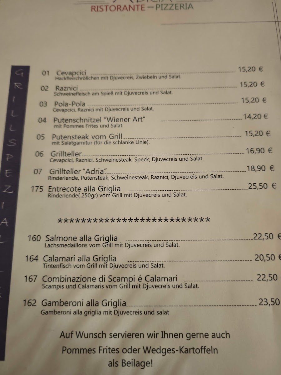 Menu Pizzeria Adria Bischofsmais-2
