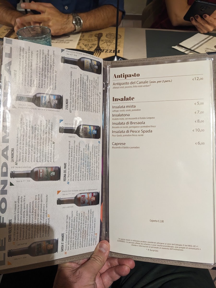 Menu Pizzeria Al Canale-1