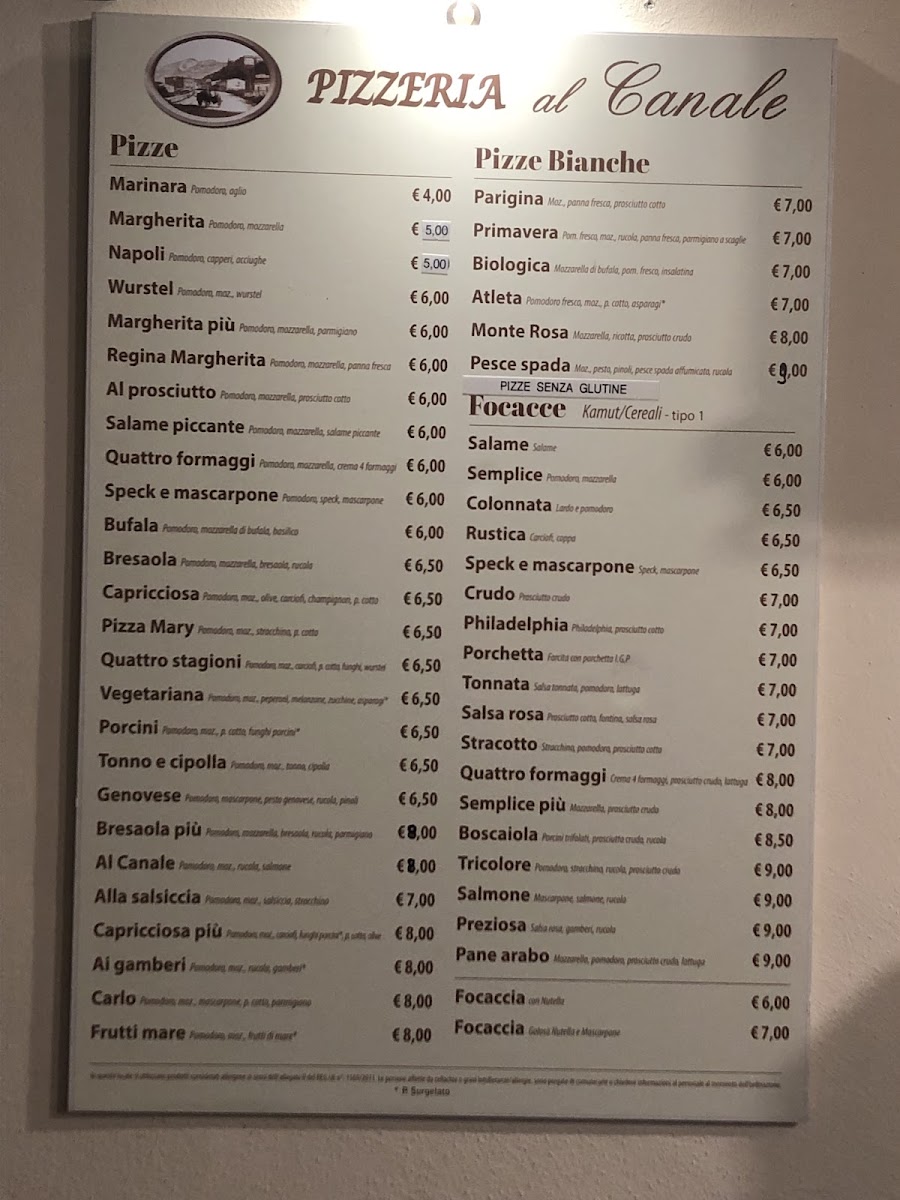 Menu Pizzeria Al Canale-4