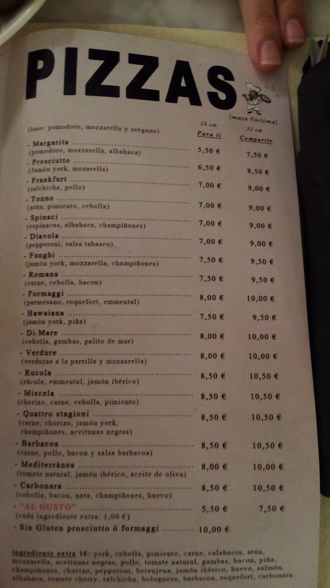 Menu Pizzeria Al Gusto Tapas (Porvenir)-10