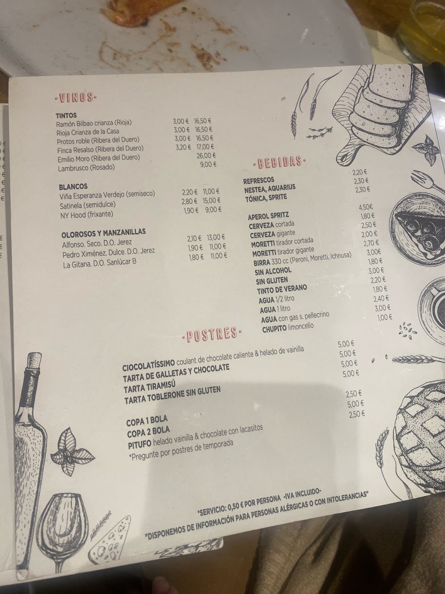 Menu Pizzeria Al Gusto Tapas (Porvenir)-4