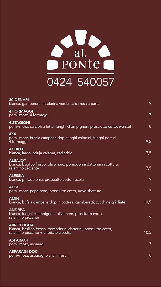 Menu Pizzeria Al Ponte-7