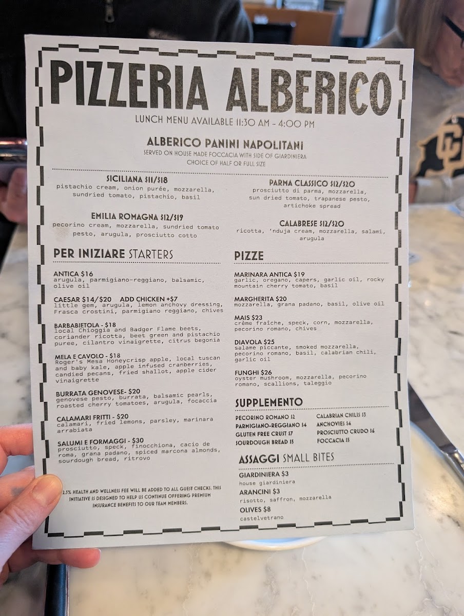 Menu Pizzeria Alberico-1