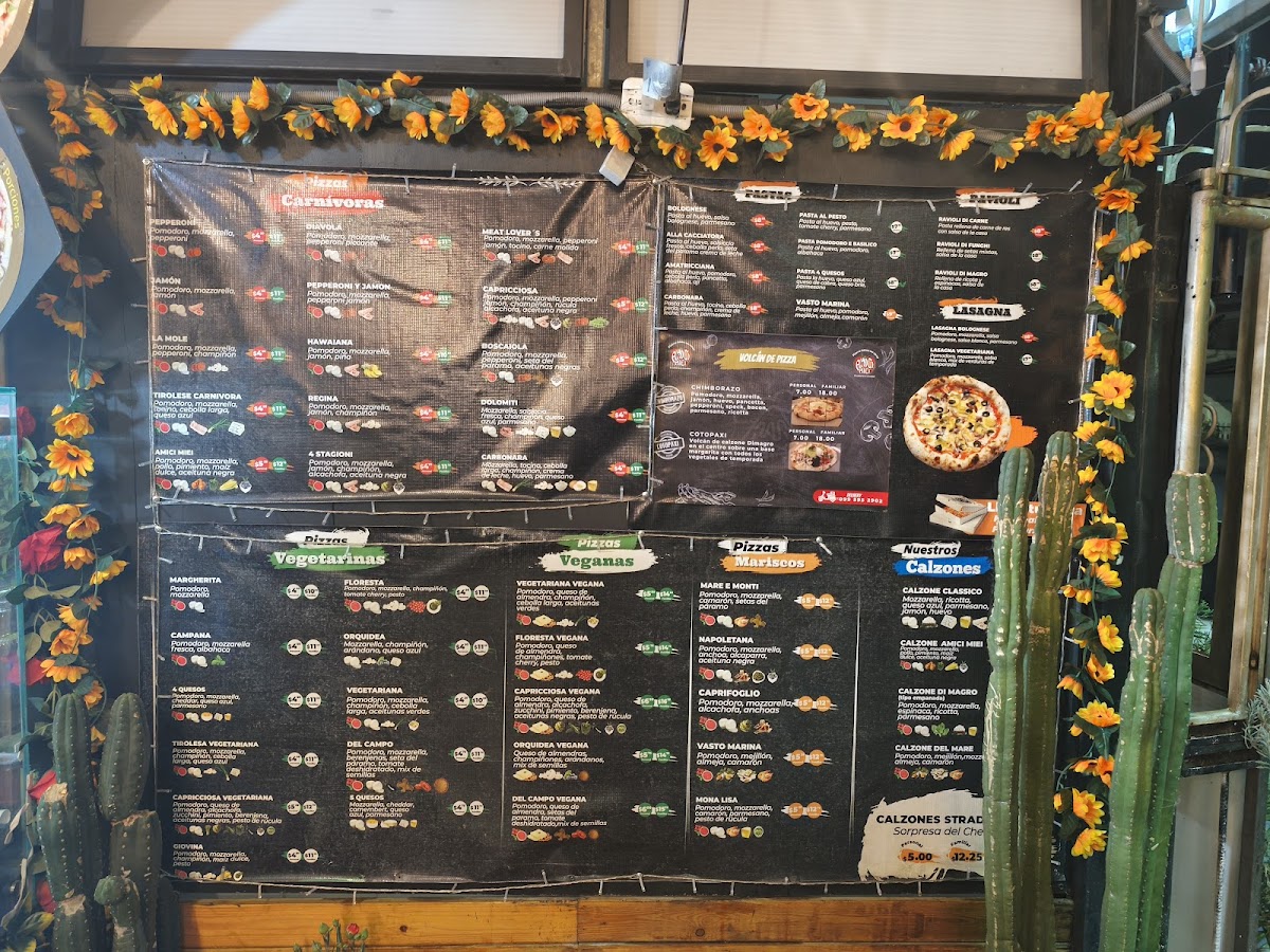 Menu Pizzería Amici Miei-1