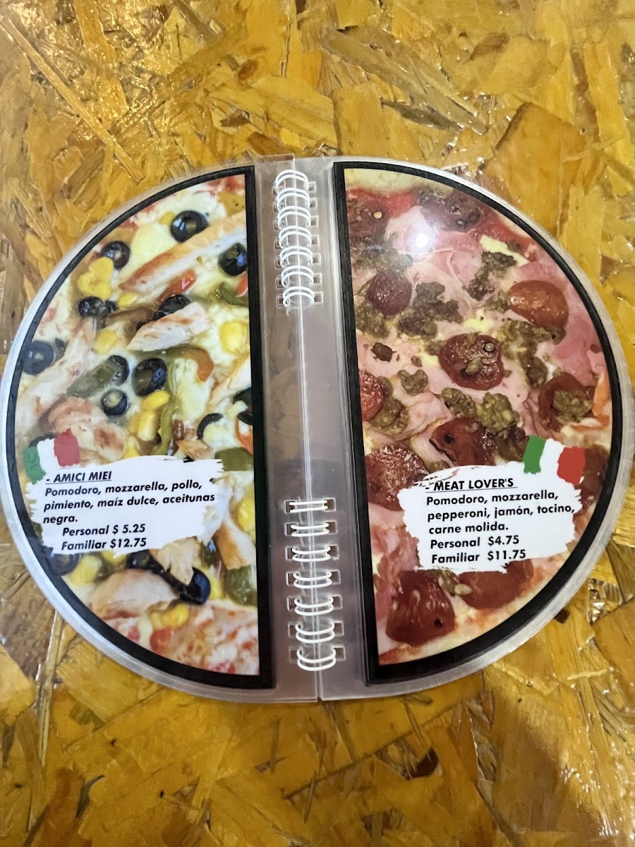 Menu Pizzería Amici Miei-7
