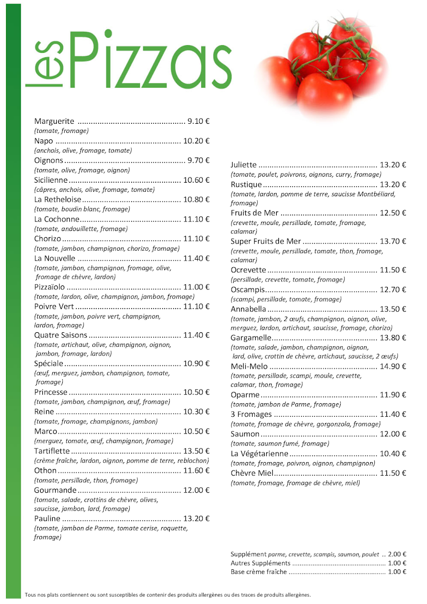 Menu Pizzeria Annabella-1