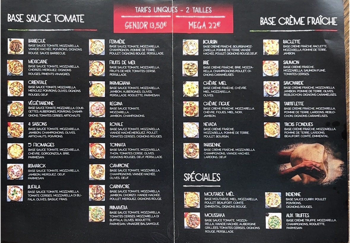 Menu Pizzeria Artisanale Melun L'artigiano Della Pizza-2