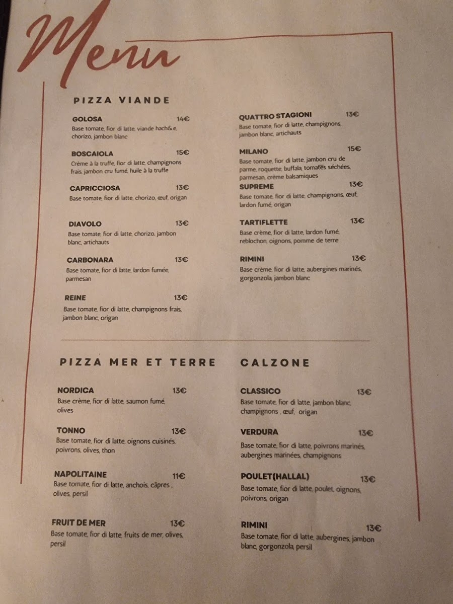 Menu Pizzeria Bella Luna-1