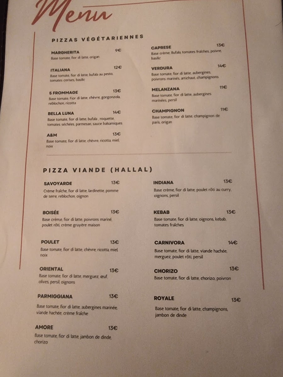 Menu Pizzeria Bella Luna-2