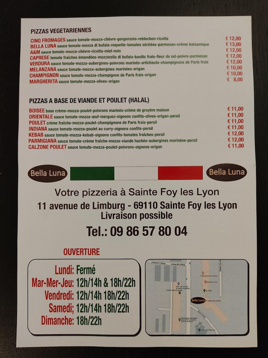 Menu Pizzeria Bella Luna-3