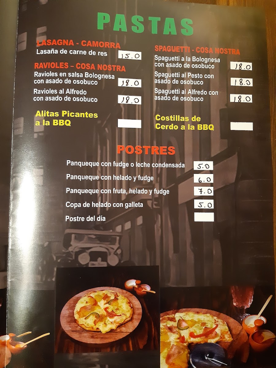 Menu Pizzería Bonannos-2