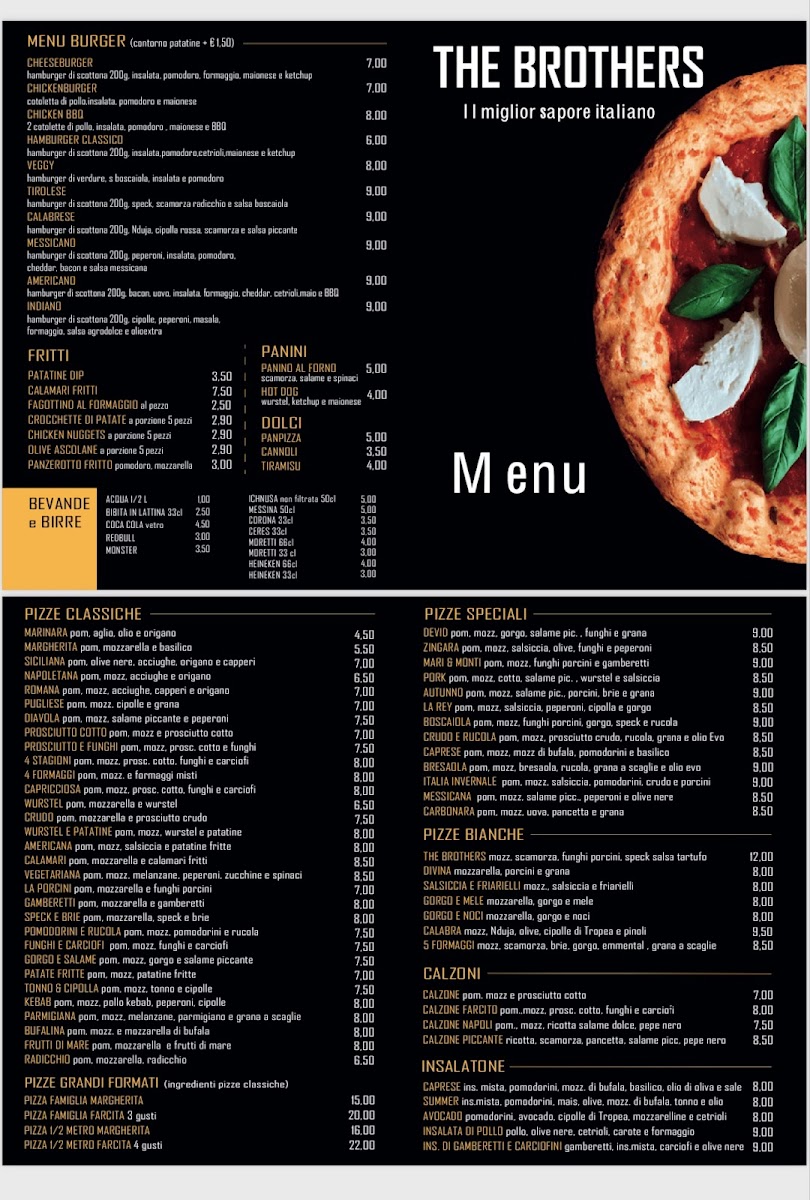 Menu Pizzeria Brothers-1