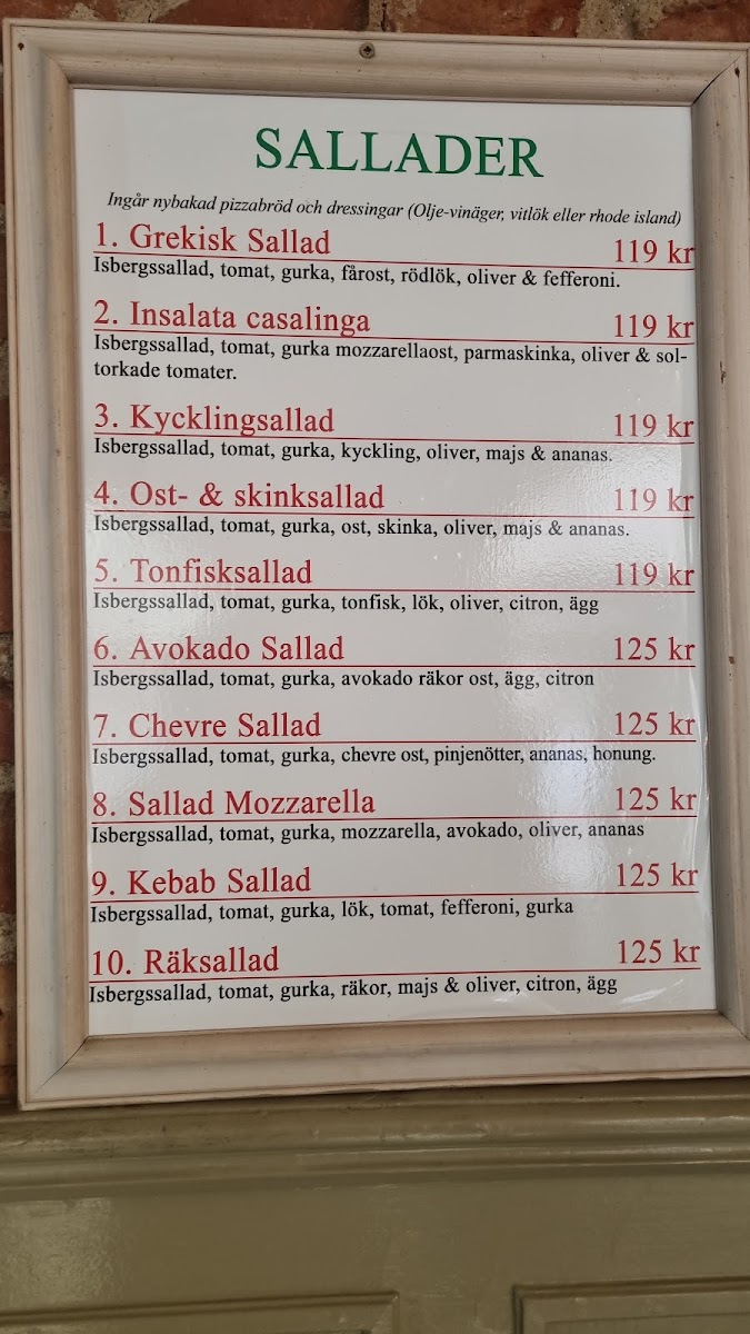 Menu Pizzeria Buona Sera-1